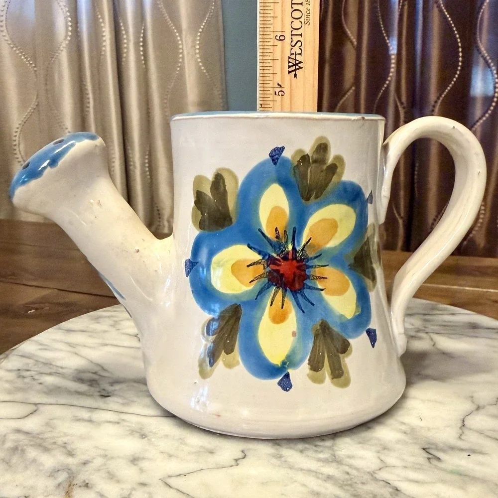 3pc VTG 70s 80s‎ Boho Hippie Spring Ceramic Flower Vase Pot Country Granny Core